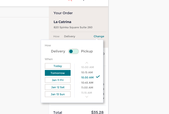 Віджет замовлення